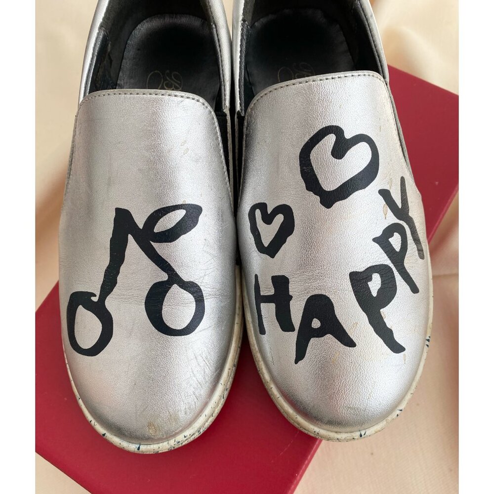 ** KIDS ** Bonpoint "Happy" Sneakers in Silver, size 31 ** AS IS ** - Picture 11 of 11